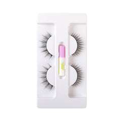False Eyelashes with Adhesive