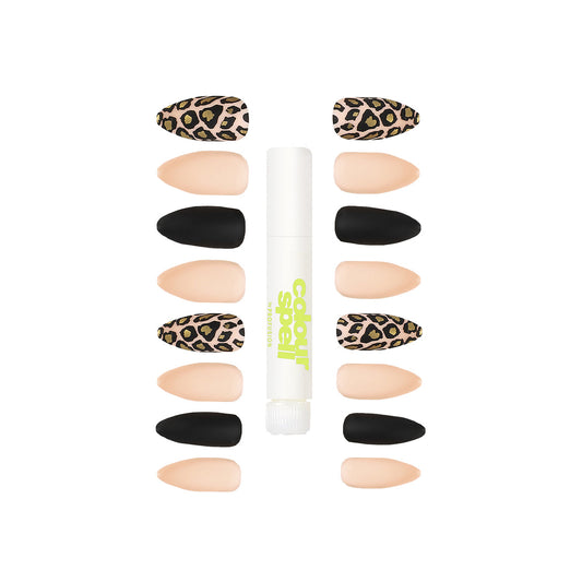 Stiletto Cheetah Press on nails