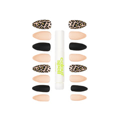 Stiletto Cheetah Press on nails