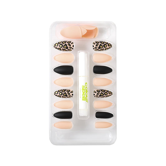 Stiletto Cheetah Press on nails