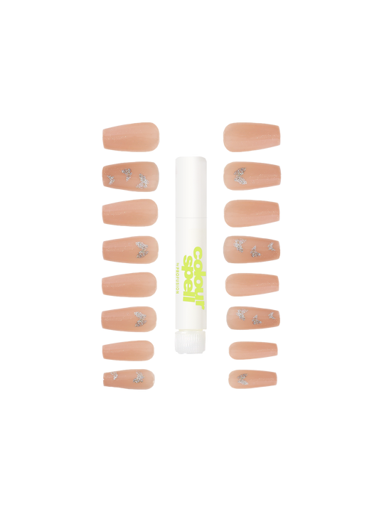 Press On Nails & Glue -Nude