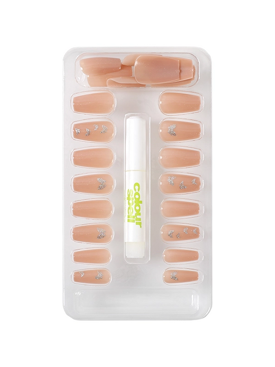 Press On Nails & Glue -Nude